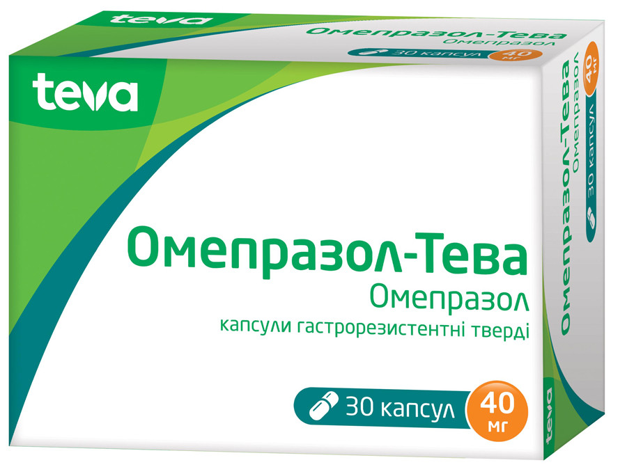 Omeprazole-Teva 40 mg 30 capsules