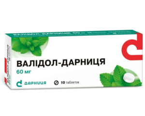 Validol-Darnitsa 60mg 10 tablets