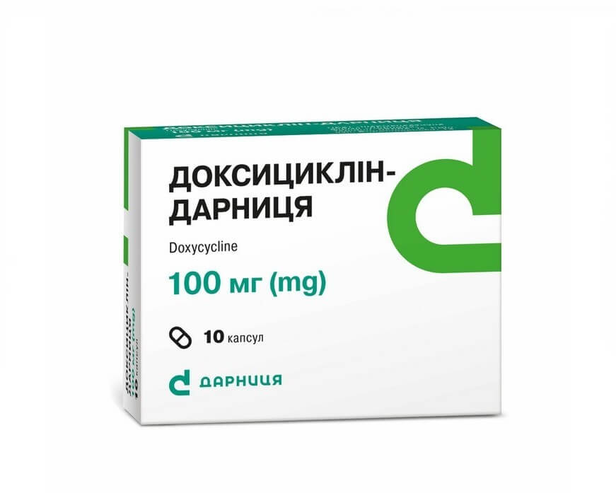 Doxycycline 100mg 10 capsules