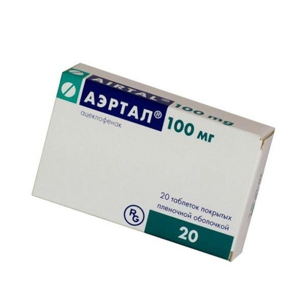 Airtal Aceclofenac 100mg 60 tabs