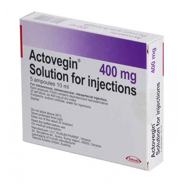Actovegin injections solution 10ml/5 ampoules 400mg