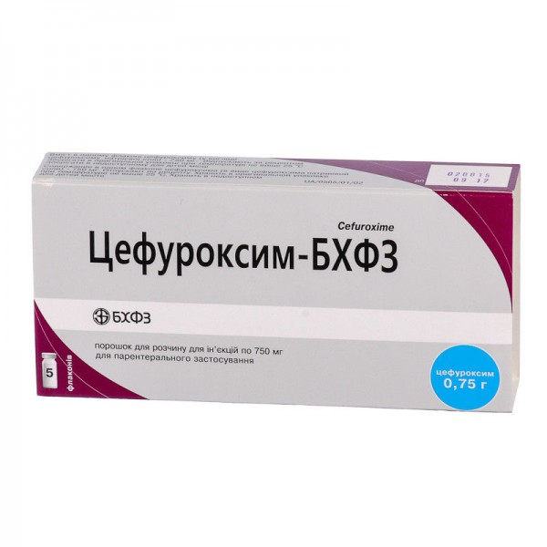 Cefuroxime powder injection 750mg 1 vial