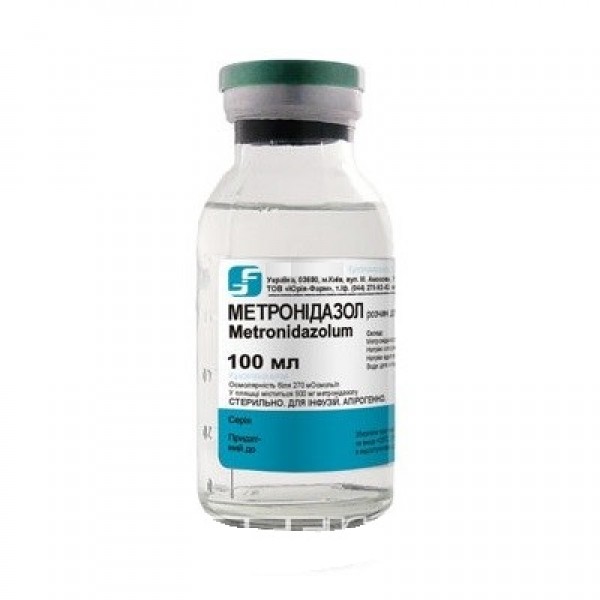 Metronidazole injection solution 0.5% 100 ml