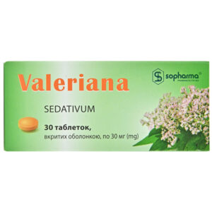 Valeriana 30mg 30 tablets