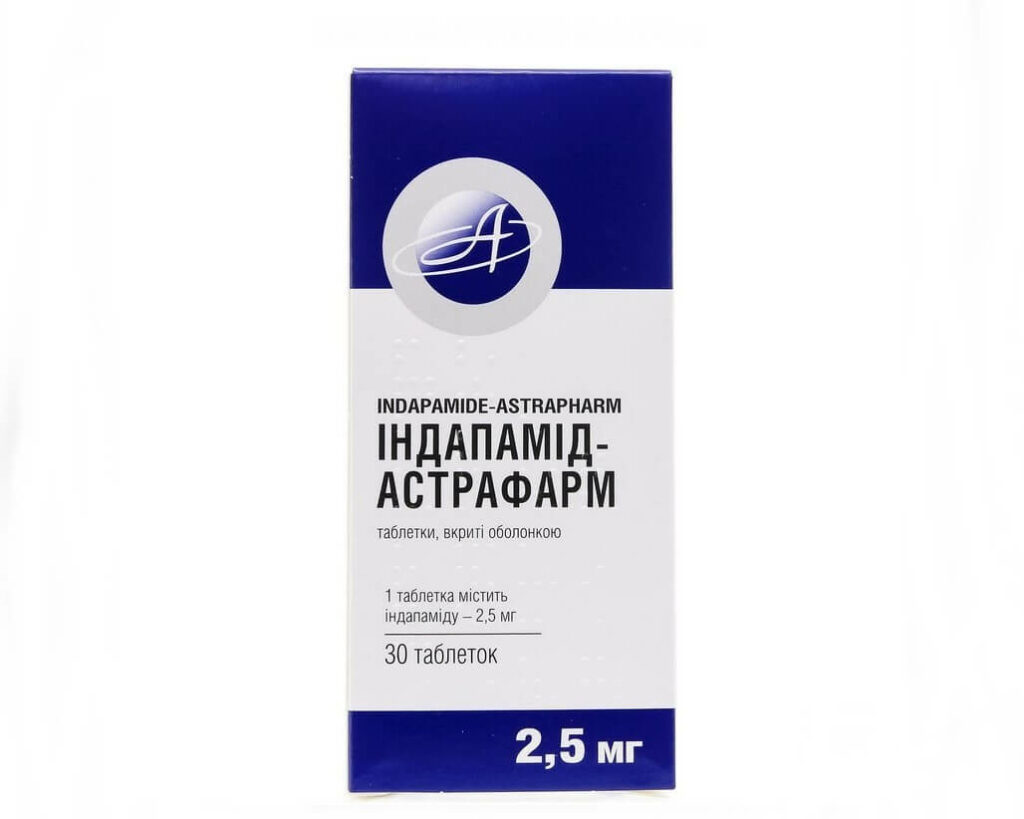Indapamide 2.5mg 30 tablets