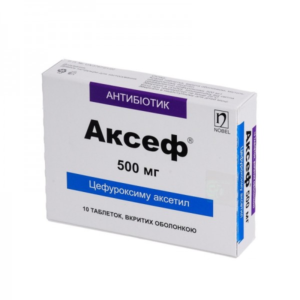 Aksef (Cefuroxime) 500 mg 10-20 tablets