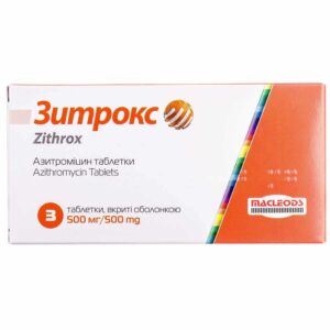 Zithrox 500mg 3 tablets
