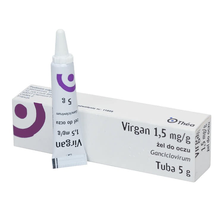 Virgan eye gel 1.5mg/g 5g tube