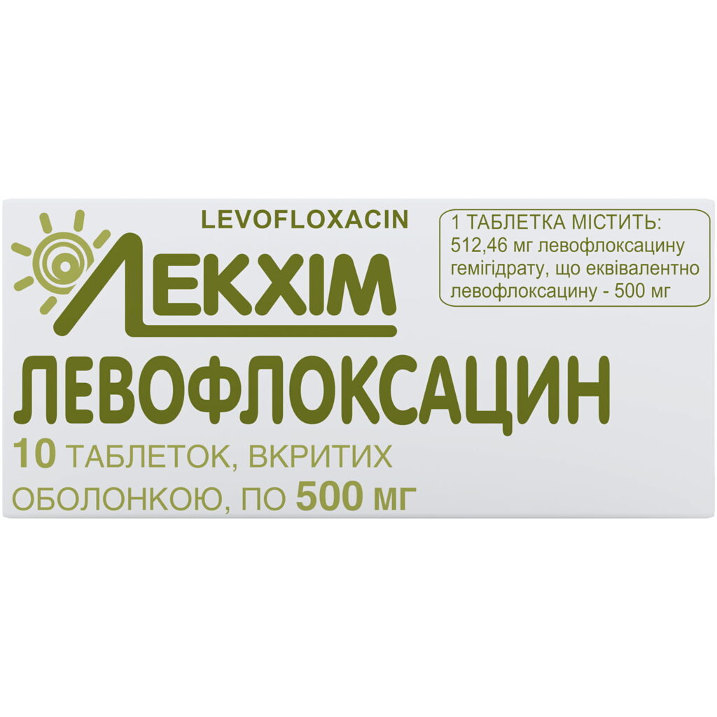 Levofloxacin 500 mg 10 tablets
