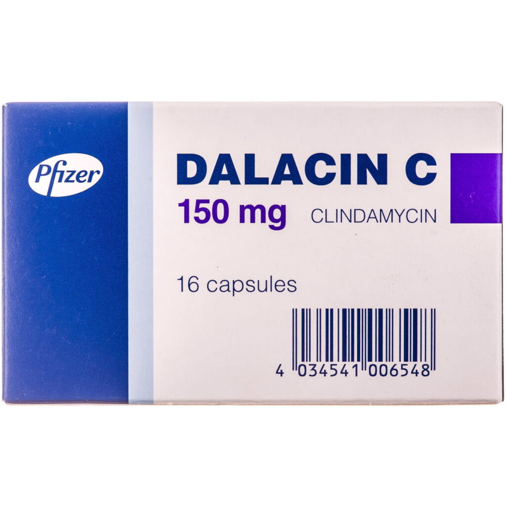 Clindamycin 150-300mg 16 capsules