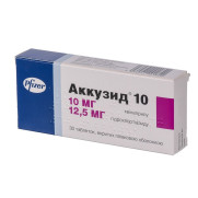 Accuzide quinapril + hydrochlorothiazide ACE inhibitor + thiazide diuretic combination