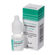 Arutimol timolol topical beta-blocker (antiglaucoma)