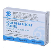 Coffeine caffeine + sodium benzoate CNS stimulant (xanthine)