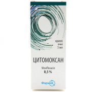 Cytomoxan moxifloxacin fluoroquinolone antibiotic (ophthalmic)