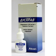Duotrav travoprost + timolol prostaglandin analogue + beta-blocker (antiglaucoma)