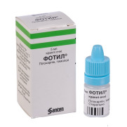 Fotil pilocarpine + timolol miotic (cholinergic) + beta-blocker (antiglaucoma)