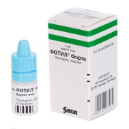 Fotil pilocarpine + timolol miotic (cholinergic) + beta-blocker (antiglaucoma)