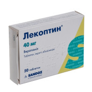 Lekoptin verapamil calcium channel blocker