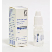Normax norfloxacin fluoroquinolone antibiotic eye/ear drops