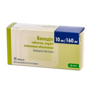 Valodip amlodipine + valsartan calcium channel blocker + angiotensin II receptor blocker (fixed combination)